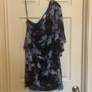 One Shoulder Tie Dye Short Dress